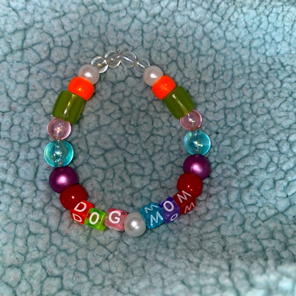 Handmade Dog Mom bracelet